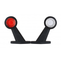 Lampa obrysowa - gabarytowa na gumowym ramieniu ukośnym, krótkim KOMPLET